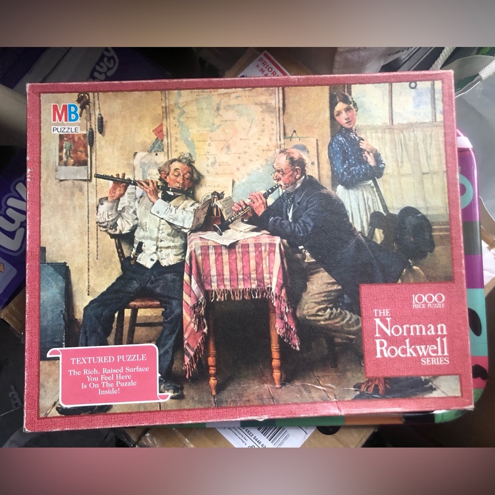 💋Norman Rockwell Series - Textured Jigsaw Puzzle💋